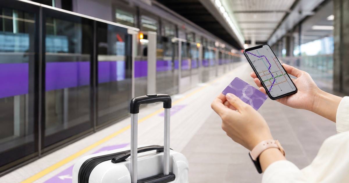 桃園空港MRTで台北駅へ向かうホームのイメージ